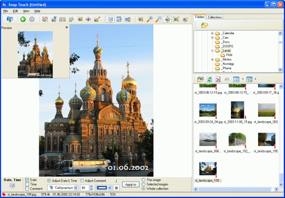 SnapTouch 2.90 software screenshot