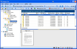 Snappy Fax 5.43.4.1 software screenshot