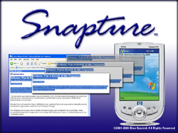 Snapture for Pocket PC 1.0 software screenshot