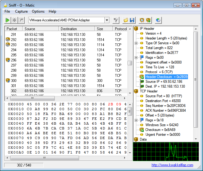 Sniff - O - Matic 1.07 software screenshot