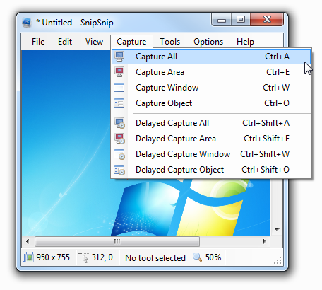 SnipSnip Portable 1.1.5000.2150 software screenshot