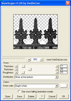 SnowScape 1.04 software screenshot