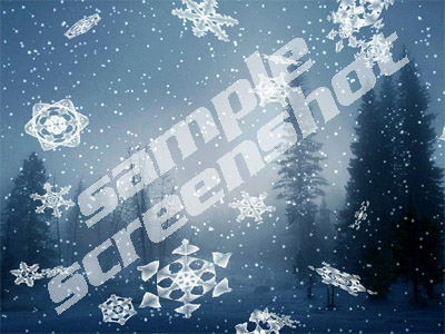 Snowfall3D Screensaver 1.0 software screenshot