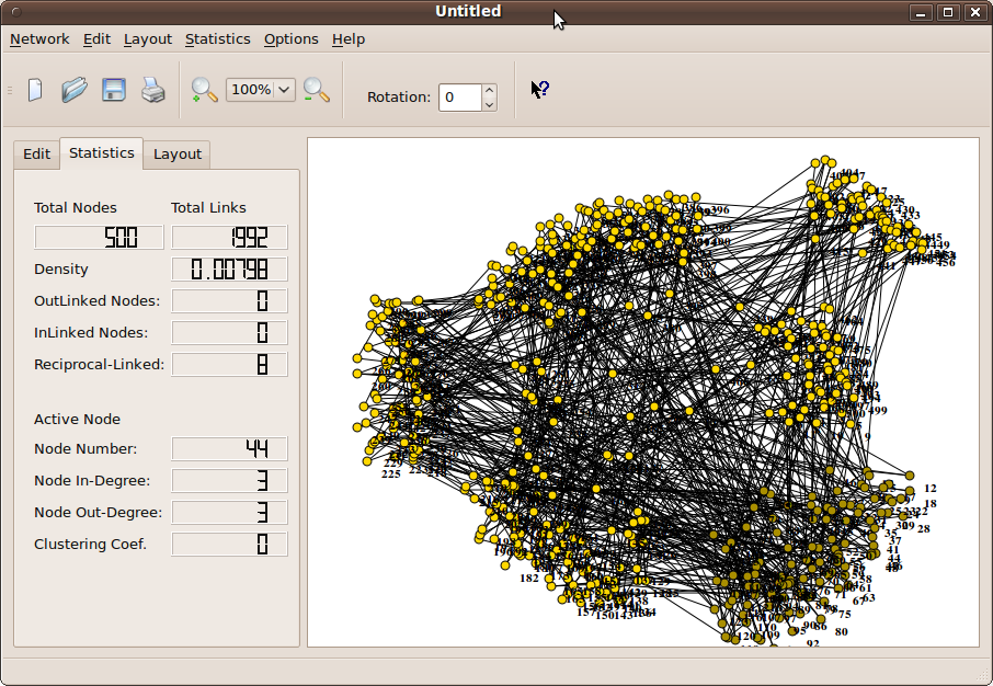 Social Network Visualizer (SocNetV) 2.2 software screenshot