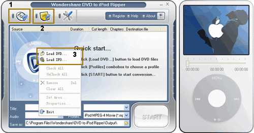 Soft29 DVD to iPod Ripper 1.1.2 software screenshot