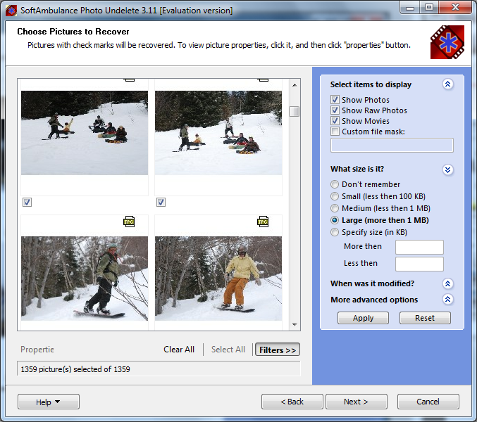 SoftAmbulance Photo Undelete 2.41 software screenshot