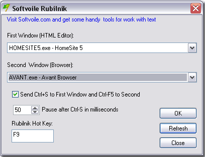 Softvoile Rubilnik 1.32 software screenshot