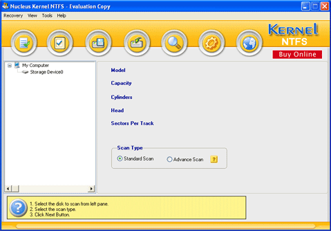 Software Recovery 4.03 software screenshot