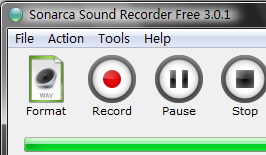 Sonarca Sound Recorder Free 5.0.0 software screenshot