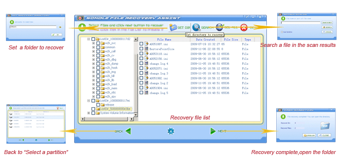 Sondle File Recovery Assist 3.0.0.54 software screenshot