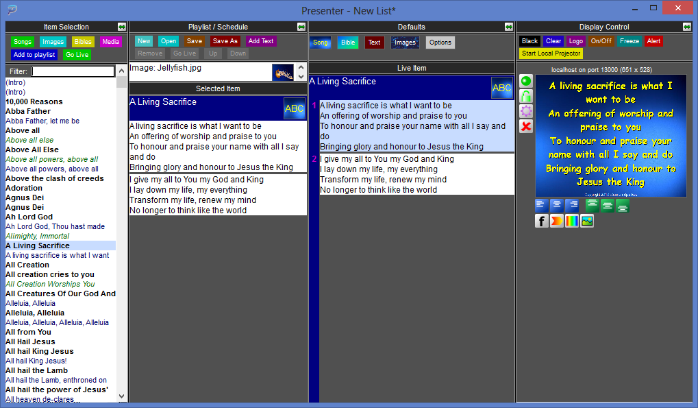 Song Management System 1.0.32 software screenshot