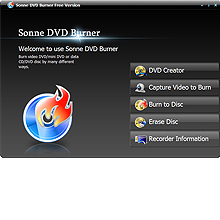 Sonne DVD Burner 4.3.0.2152 software screenshot