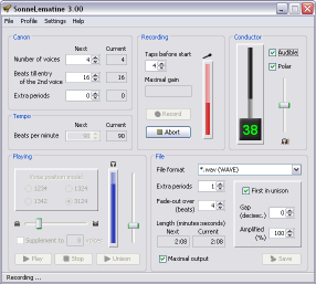 SonneLematine 3.01 software screenshot