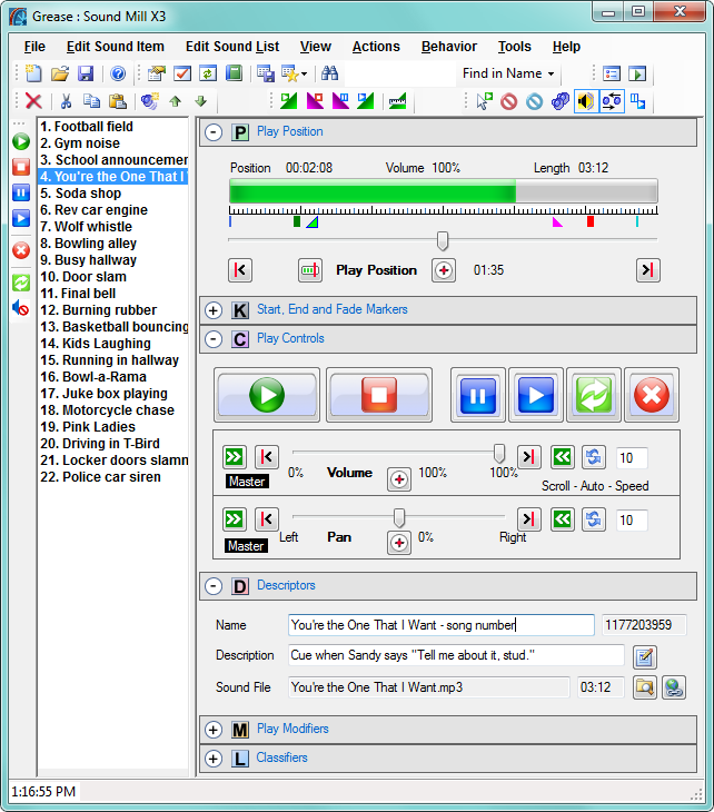 Sound Mill X3 3.20.0.0 software screenshot
