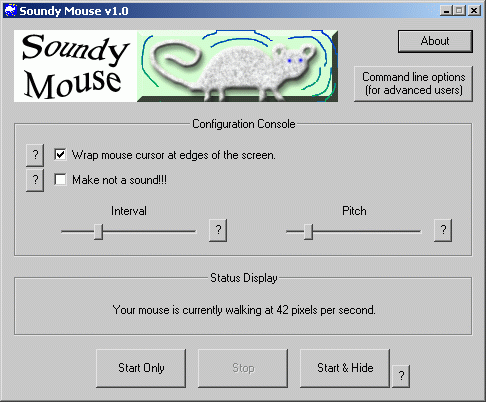 Soundy Mouse 1.0 software screenshot