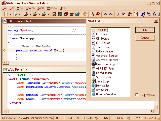 Source Editor 3.0.4.0 software screenshot