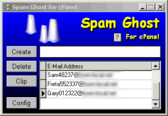 Spam Ghost for cPanel 1.0 software screenshot