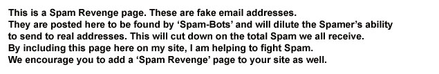 Spam Revenge 2.0 software screenshot