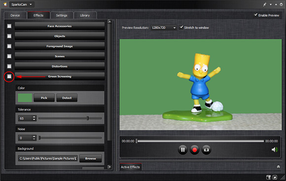 SparkoCam 2.4.1 software screenshot