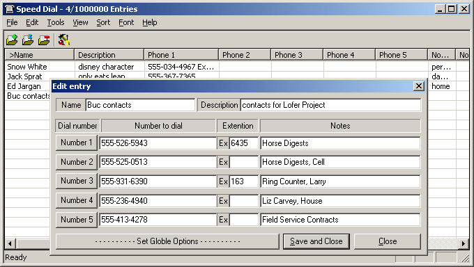 Speed Dial 14.04.01 software screenshot