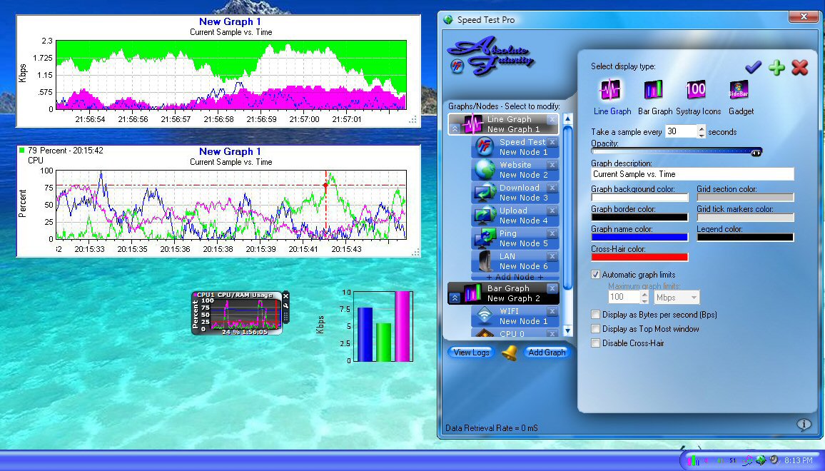 Speed Test 1.0.736 software screenshot