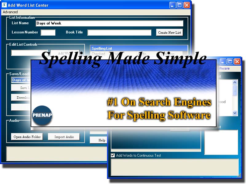 Spelling Made Simple 2.1.6 software screenshot
