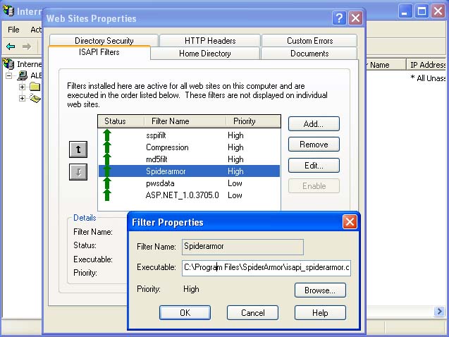 SpiderArmor 1.0 software screenshot