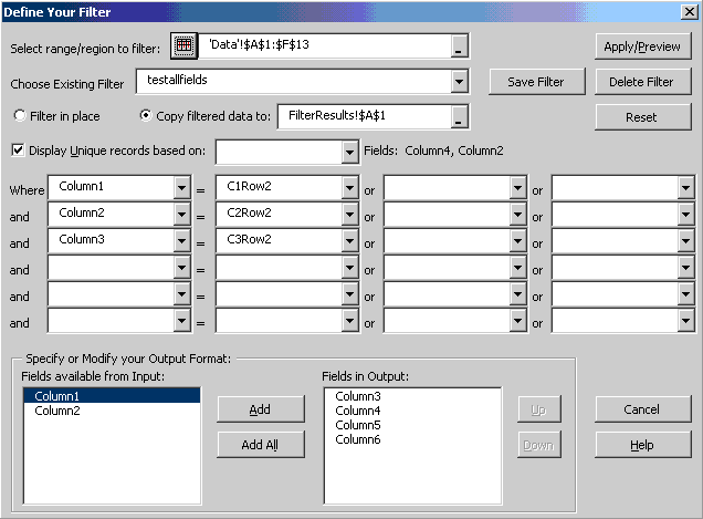Spinnaker DB Tools for Excel 97 etc 2.64 software screenshot