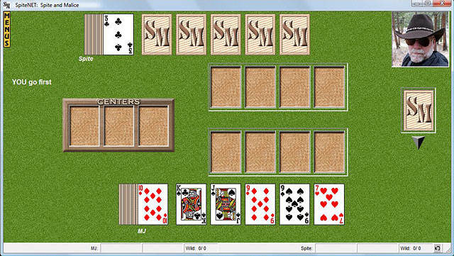 SpiteNET: Spite and Malice 10.0 software screenshot