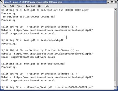 Split PDF 1.09 software screenshot