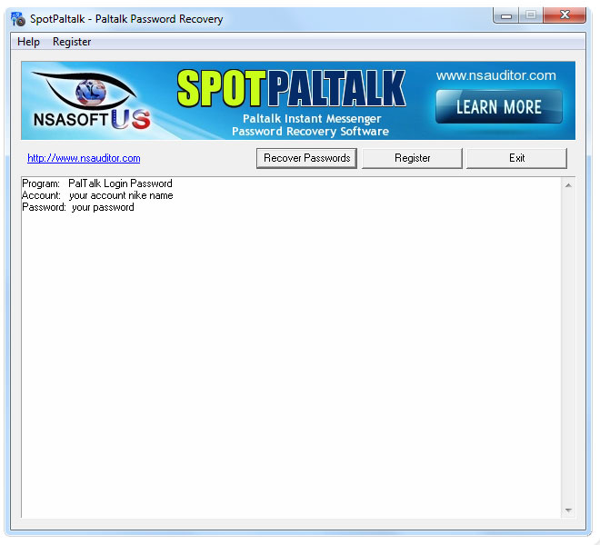 SpotPaltalk 1.1.4 software screenshot