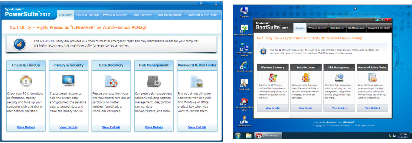 Spotmau PowerSuite Golden Edition 2012 2010 software screenshot