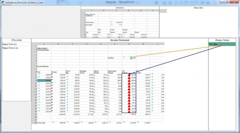 Spreadsheet Auditor for Excel 1.1.7.0 software screenshot