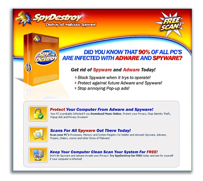 Spy Destroy -Spyware Remover 1.0.11 software screenshot