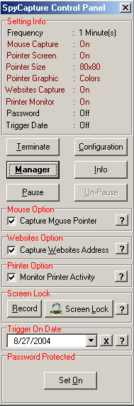 SpyCapture 1.4.5 software screenshot