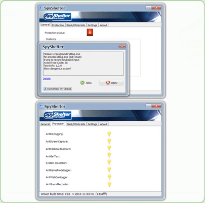SpyShelter Anti-Keylogger Premium 10.9 software screenshot