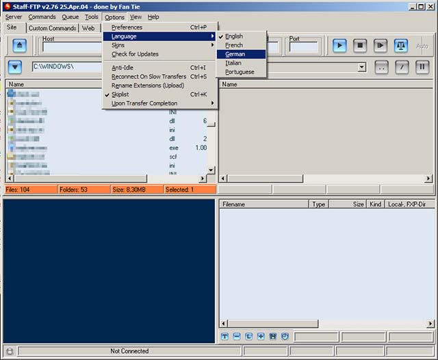 Staff-FTP 3.0.2 software screenshot