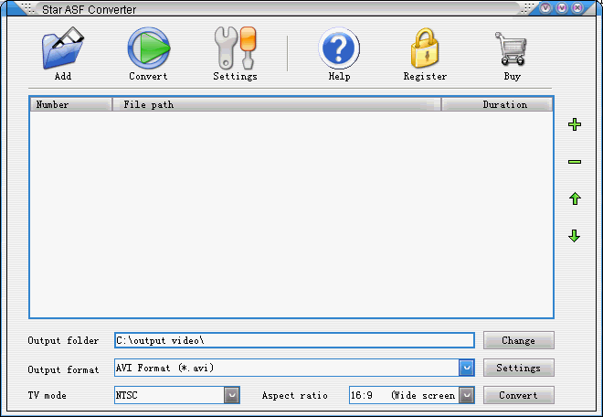 Star Asf Converter 1.2.3 software screenshot