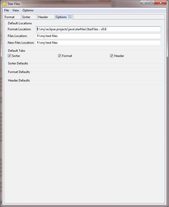 Star Files 0.8 Beta software screenshot