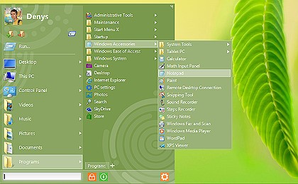 Start Menu X 6.02 software screenshot