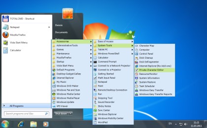 Start Menu XP 4.67 software screenshot