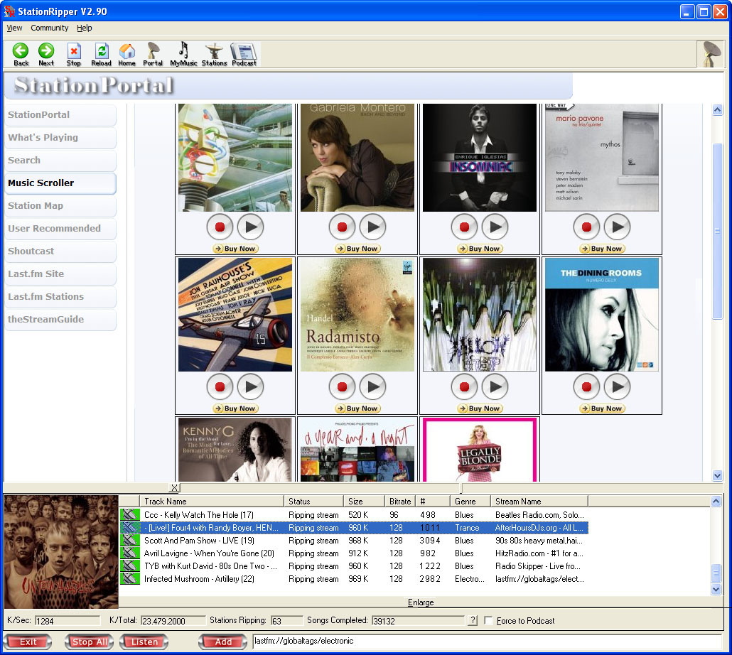 StationRipper 2.98.4A software screenshot