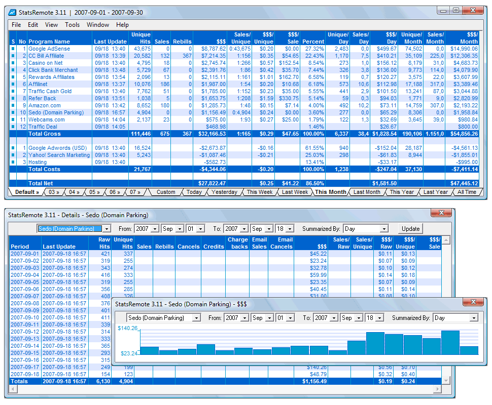 StatsRemote 4.3.63 software screenshot