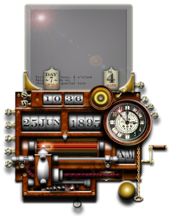 Steampunk Clock Calendar 2.7 software screenshot