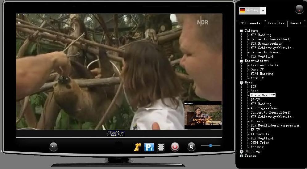 SteelSoft TV 4.0 software screenshot