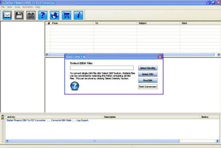 Stellar DBX to PST Converter 1.0.0.1 software screenshot