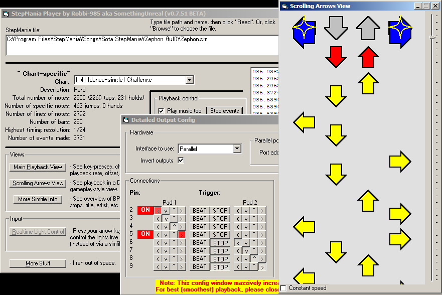StepMania Player 0.7.57 software screenshot