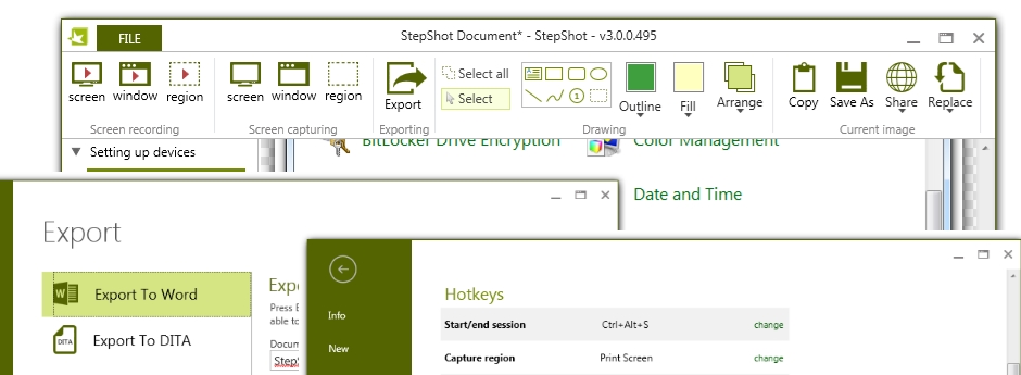 StepShot 4.3.0 software screenshot