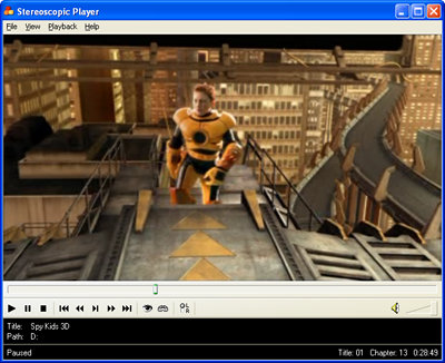 Stereoscopic Player 2.4.3 software screenshot