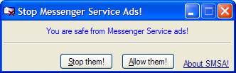 Stop Messenger Service Ads! 1.0 software screenshot